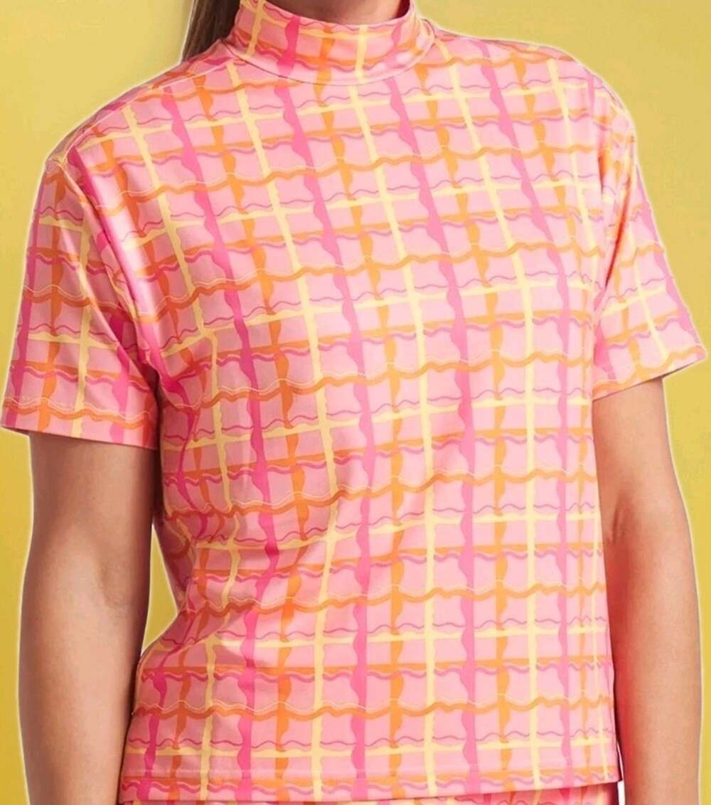 PUMA X Dani Dazey Women's CLOUDSPUN Mock Neck Golf Shirt Small NWT CR50 New